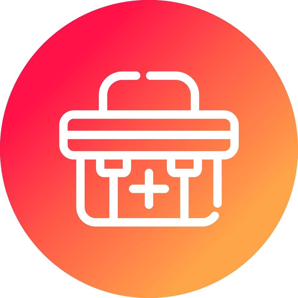 First Aid Kit Creative Icon Design vector