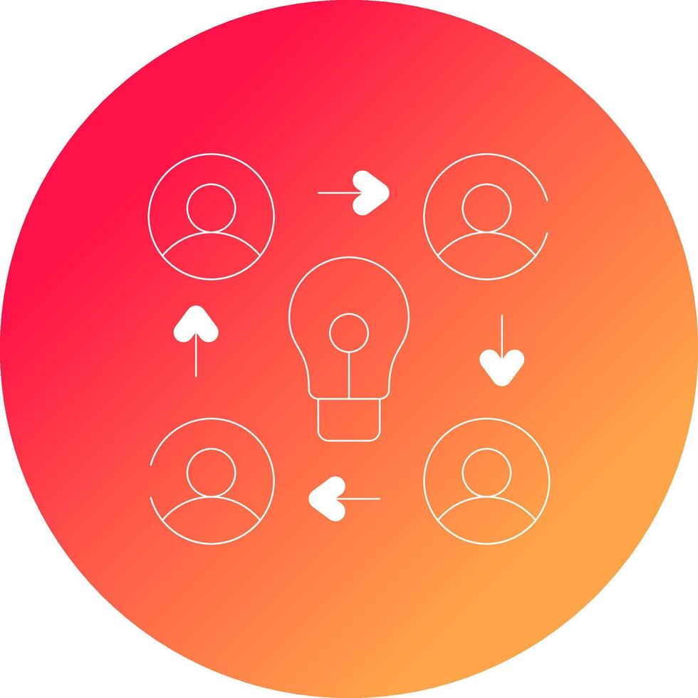 Collaboration Creative Icon Design vector