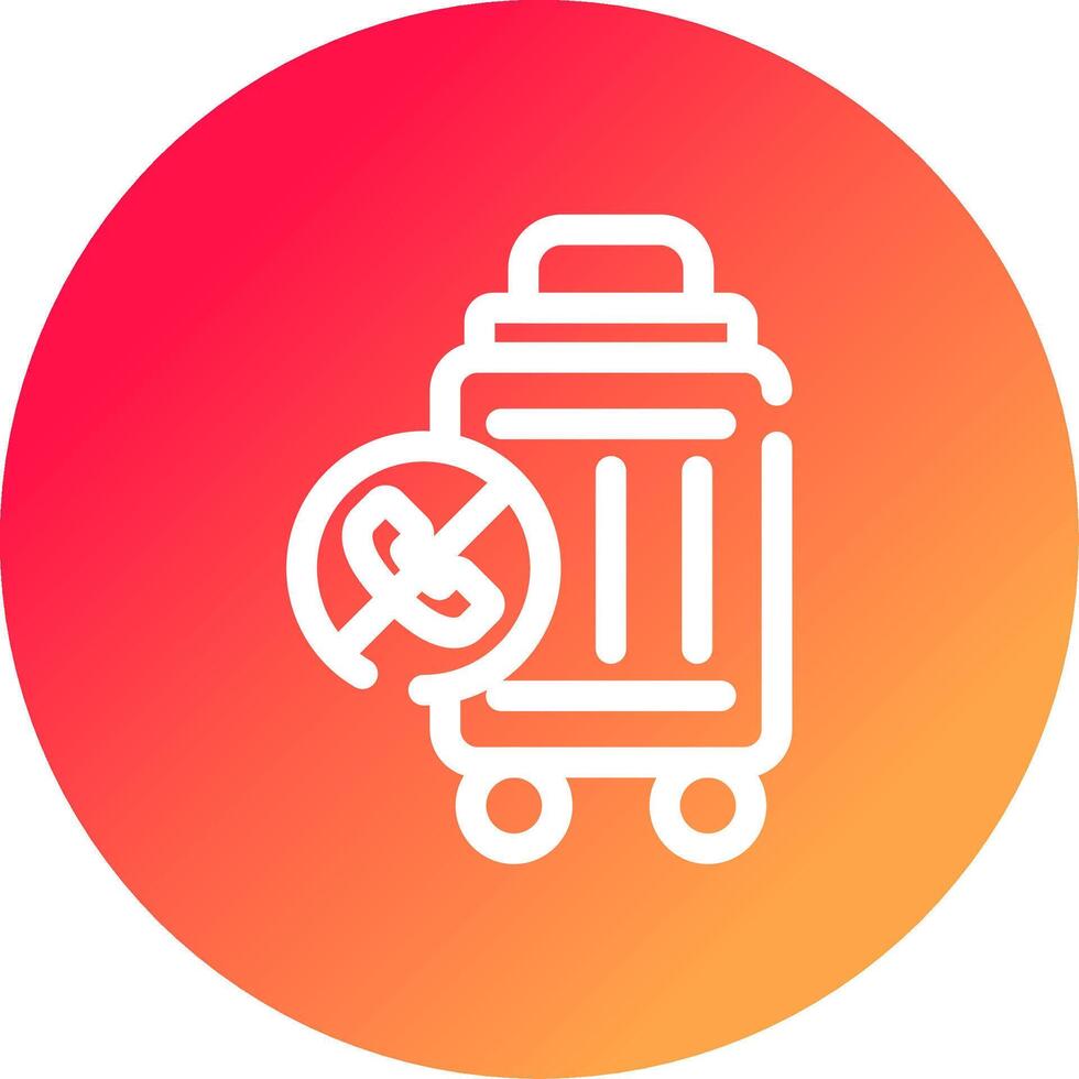 Contactless Travel Creative Icon Design vector