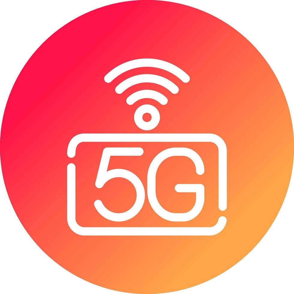 5G Network Creative Icon Design vector