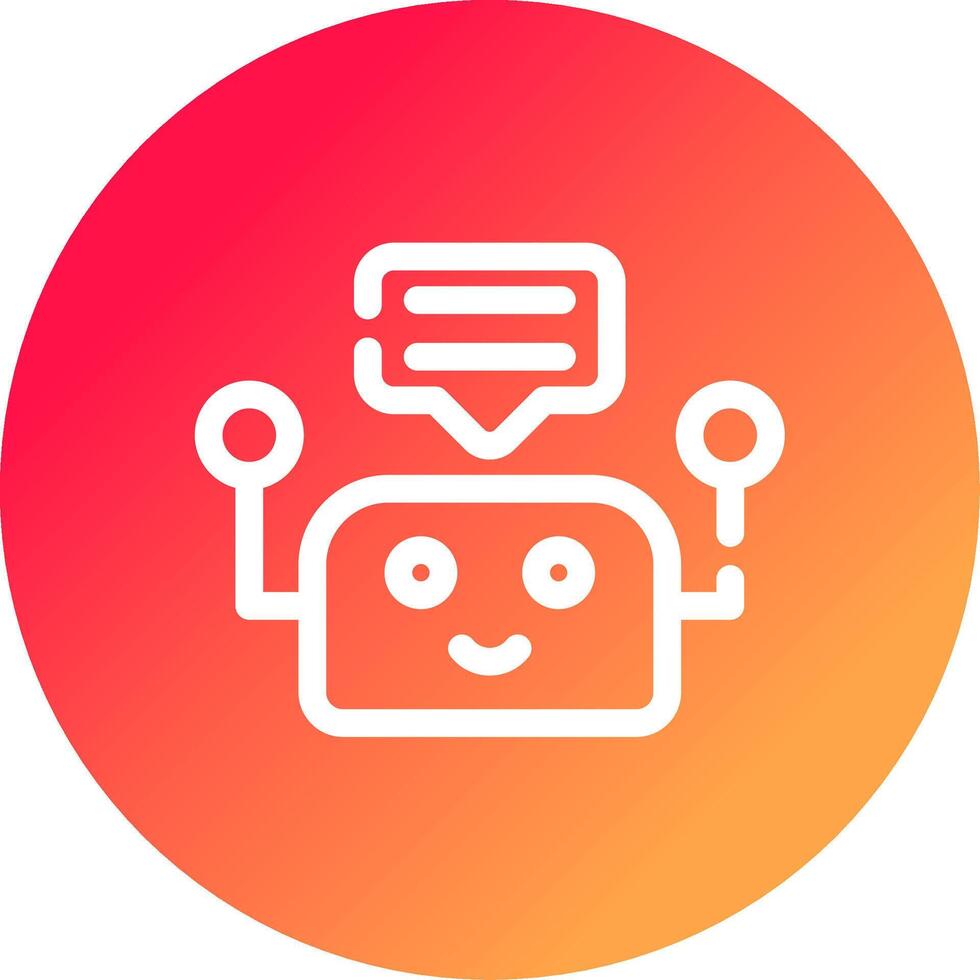 Chatbot Creative Icon Design vector