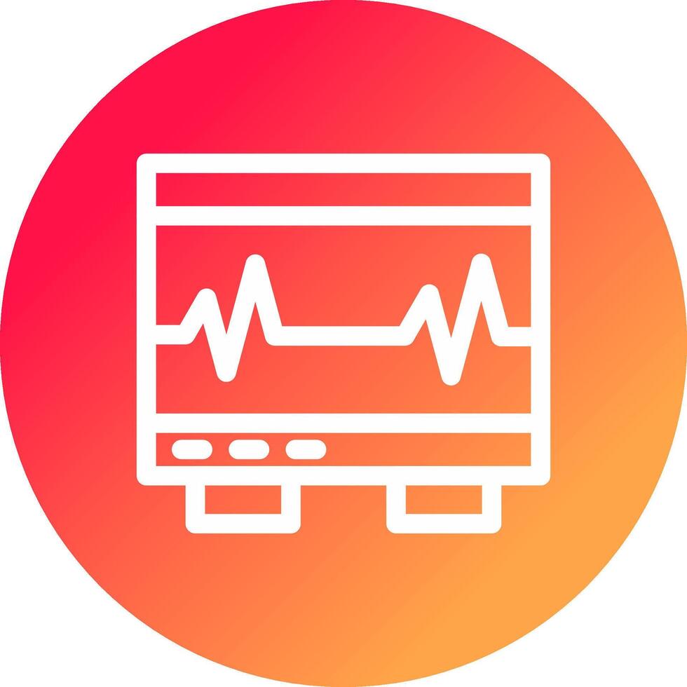 Electrocardiogram Creative Icon Design vector