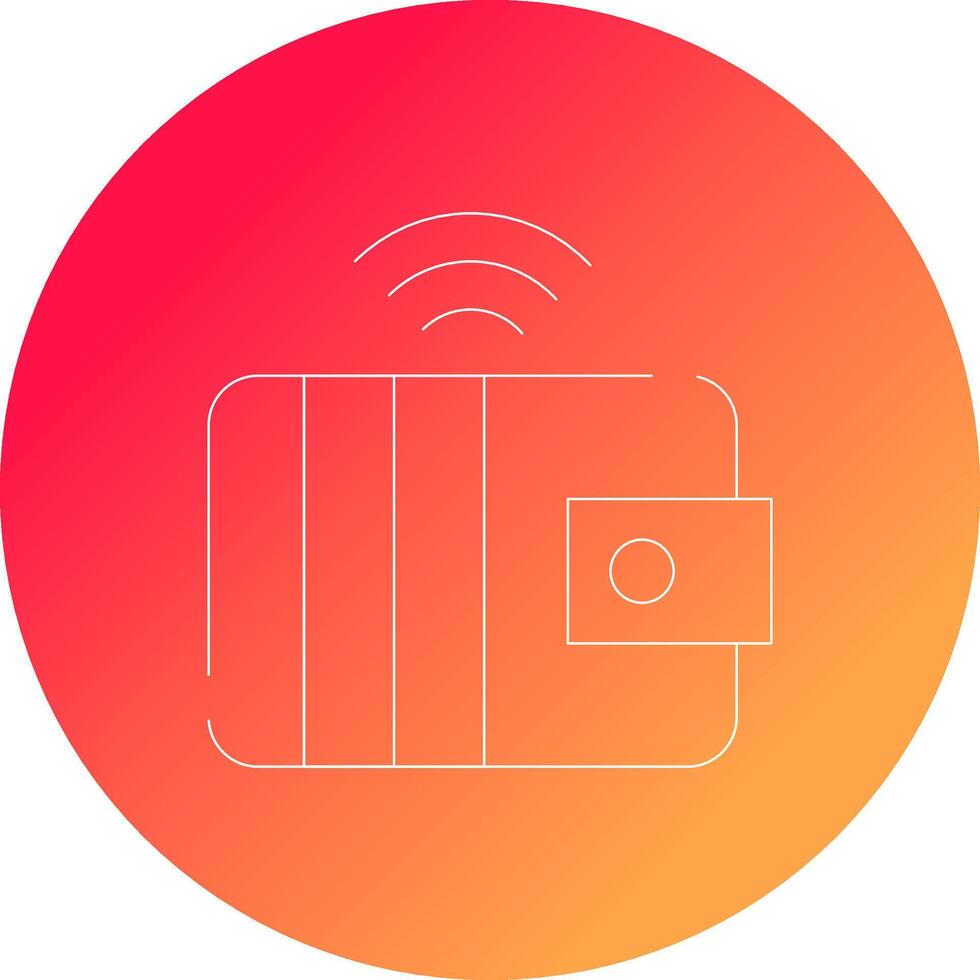 Smart Wallet Creative Icon Design vector