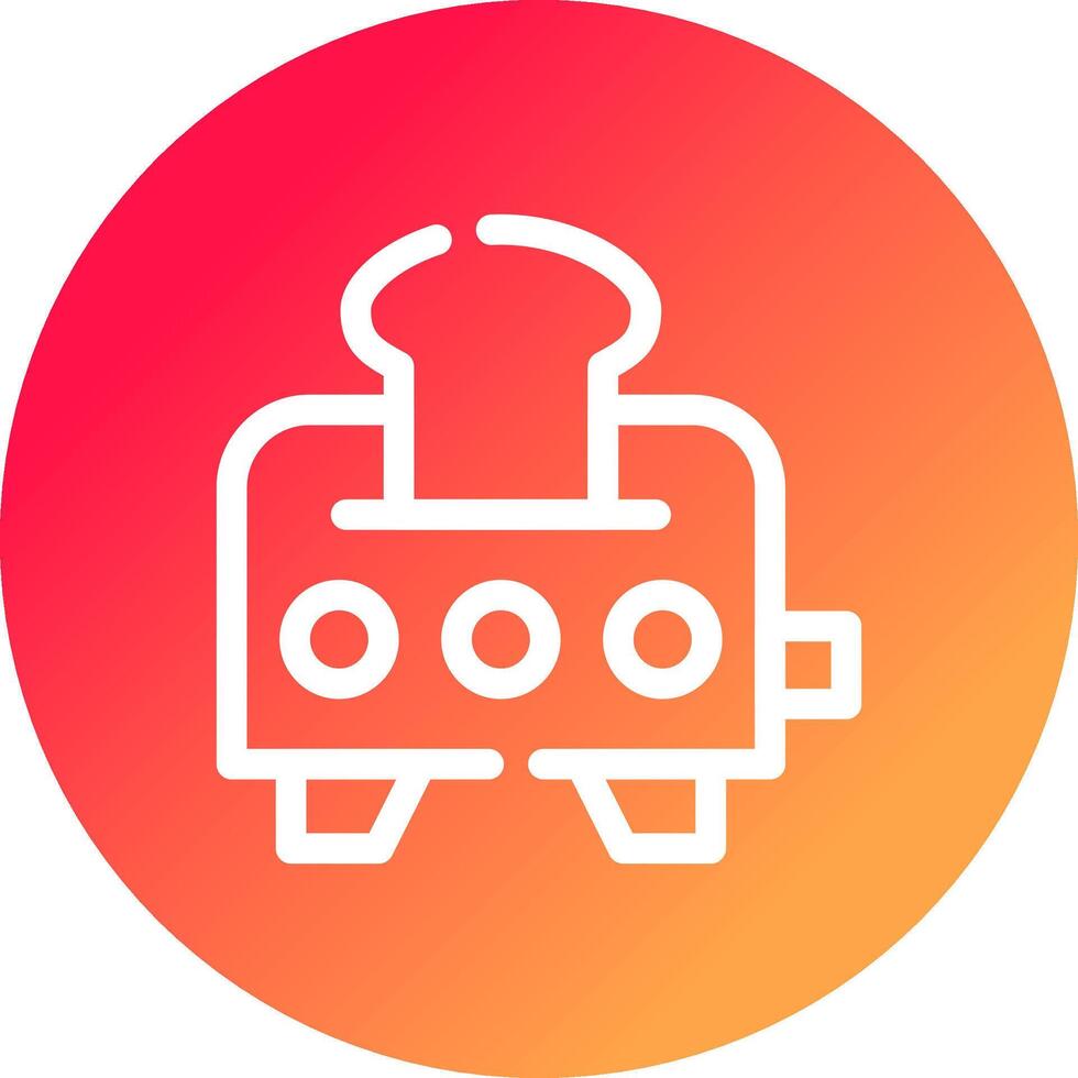 Toaster Creative Icon Design vector