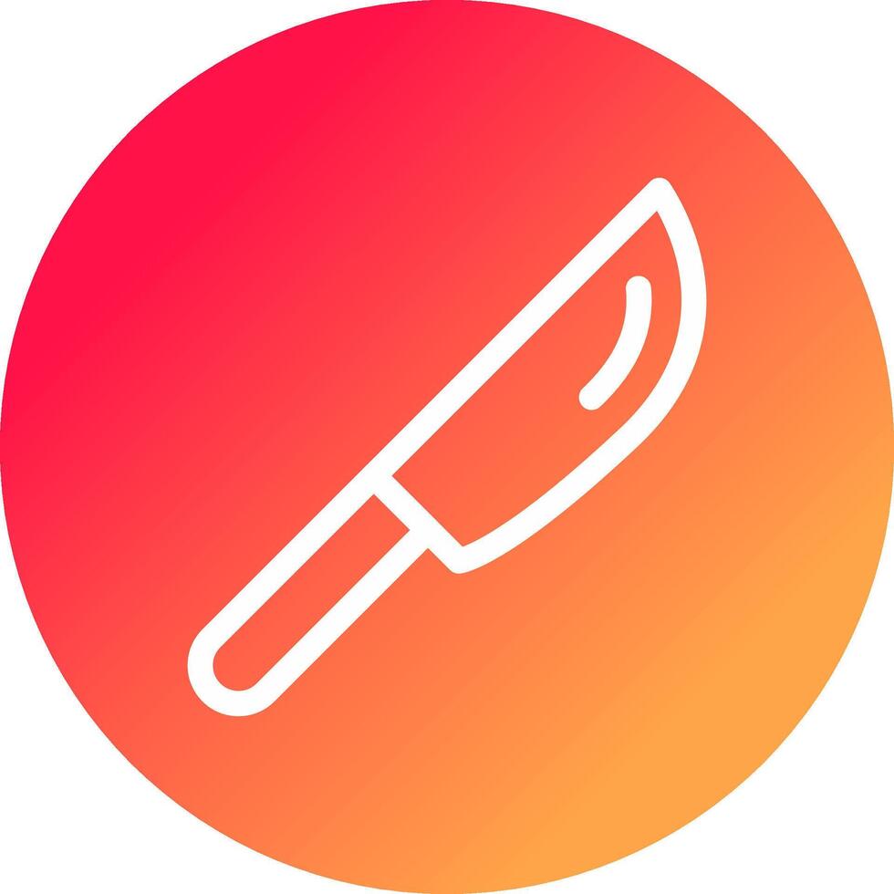 diseño de icono creativo de cuchillo vector