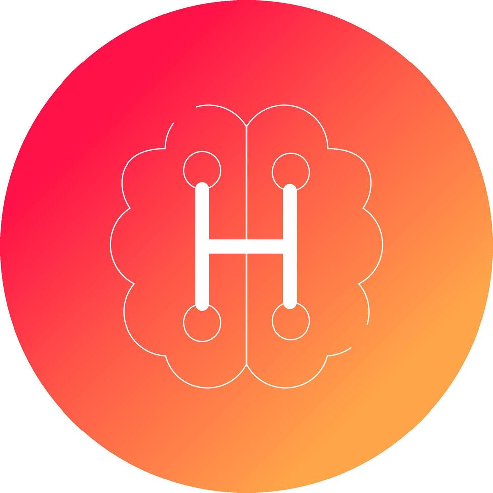 Humanoid Robot Creative Icon Design vector