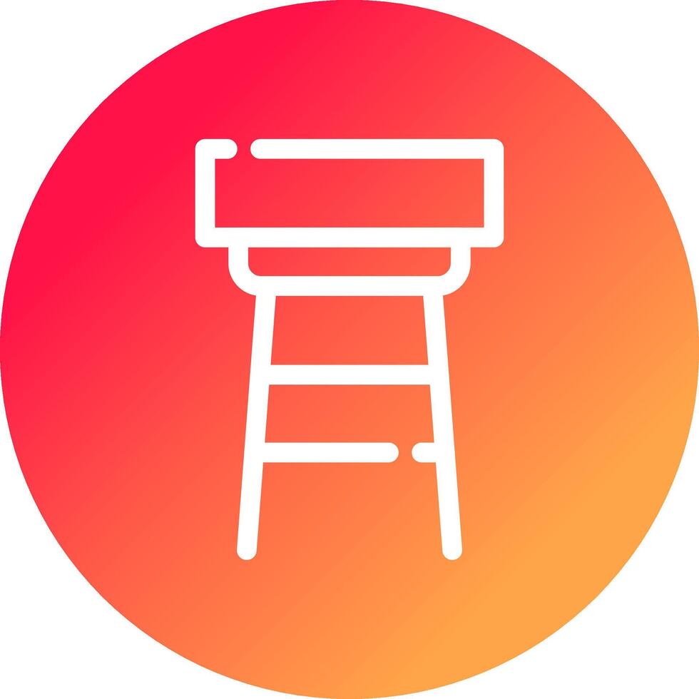 Stool Creative Icon Design vector