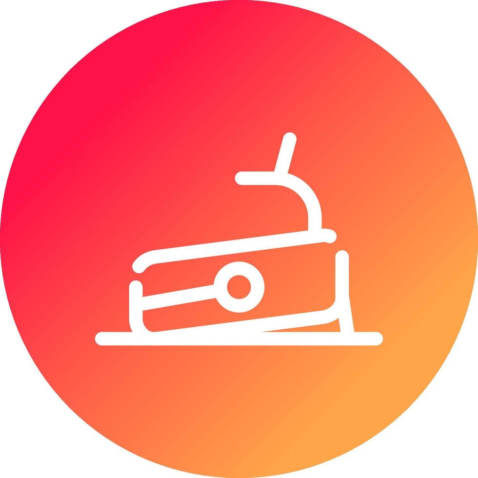 Treadmill Creative Icon Design vector