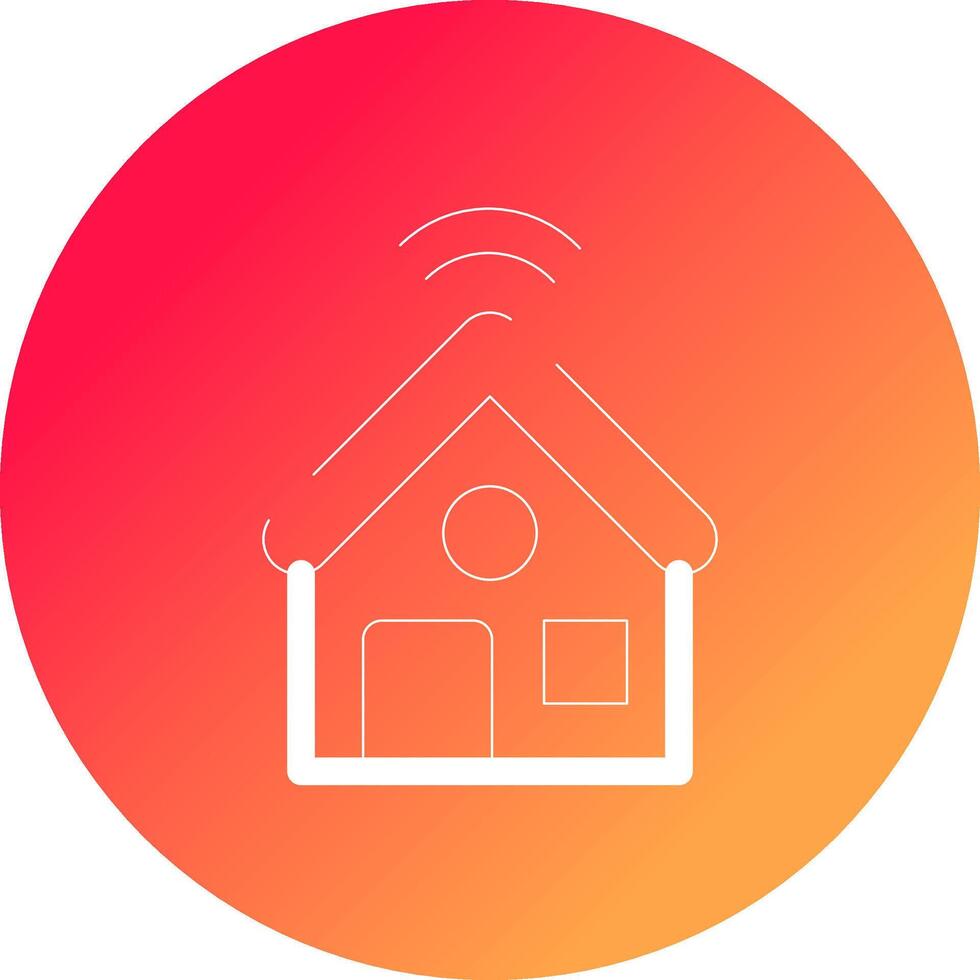 Smart Home Creative Icon Design vector