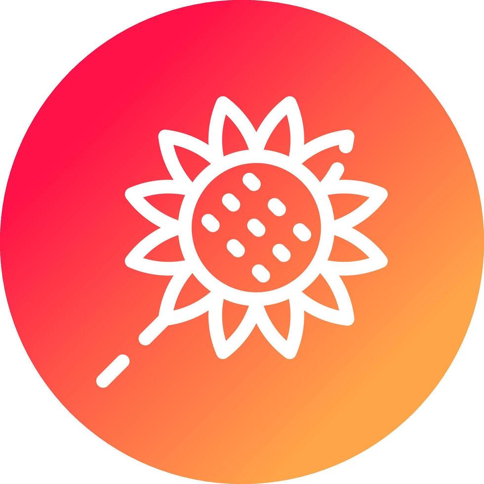 Sunflower Creative Icon Design vector