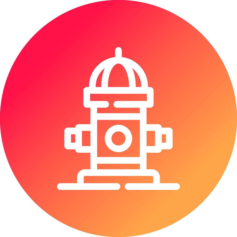 Fire Hydrant Creative Icon Design vector