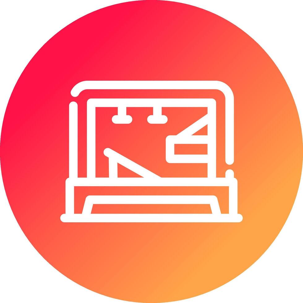Pilates Tower Creative Icon Design vector