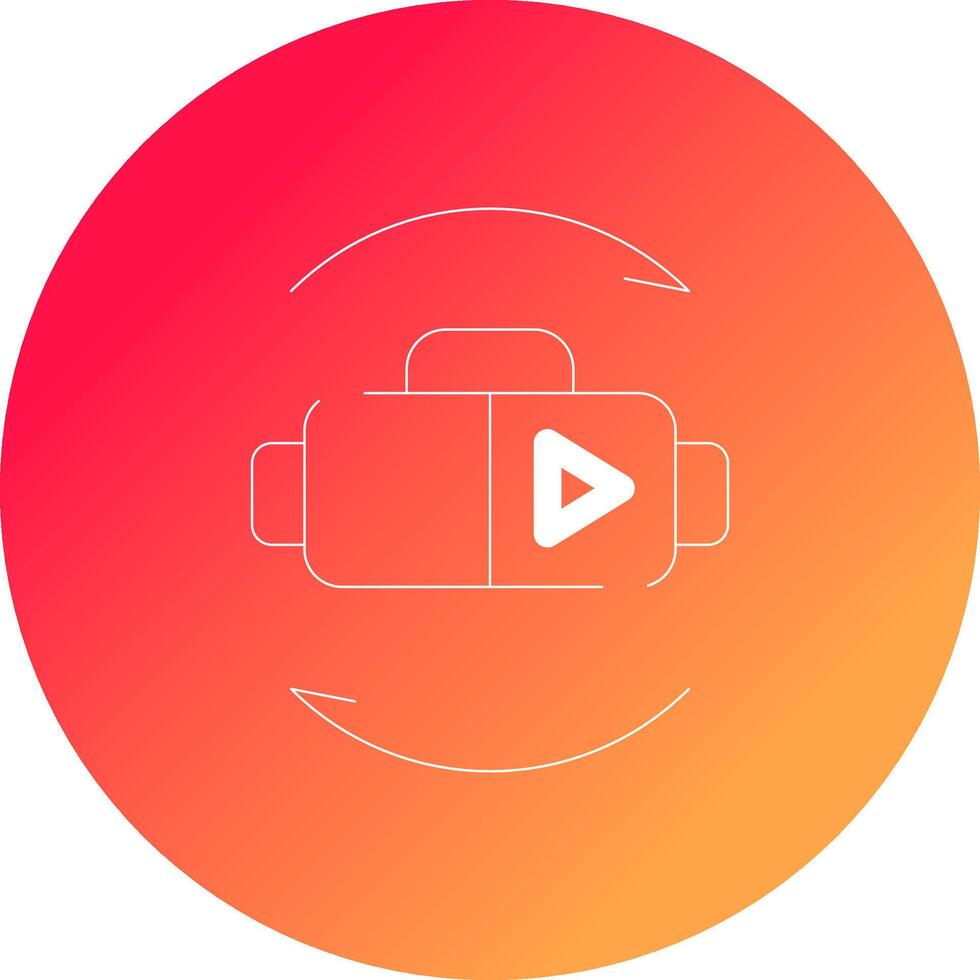 Virtual Reality Creative Icon Design vector