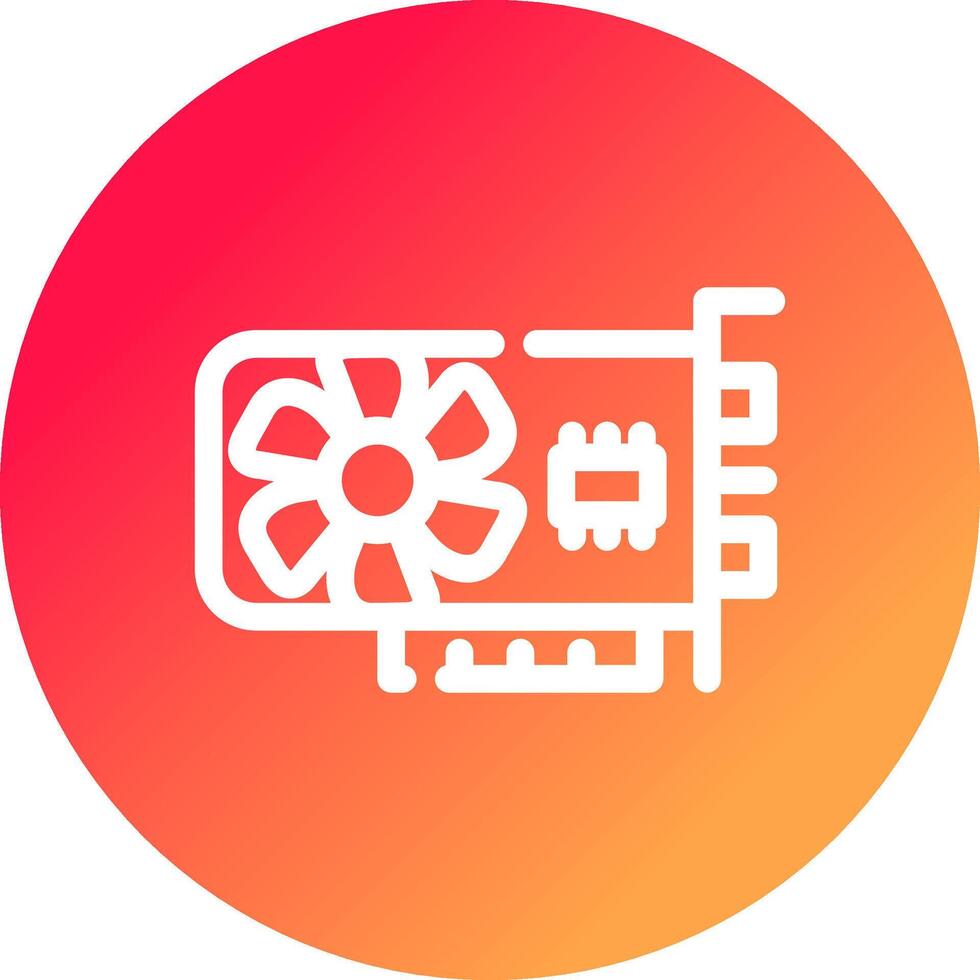 Graphic Card Creative Icon Design vector