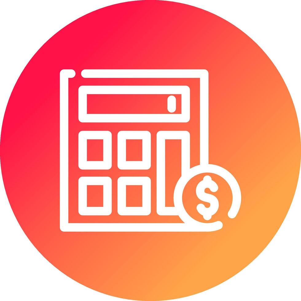 Accountant Creative Icon Design vector