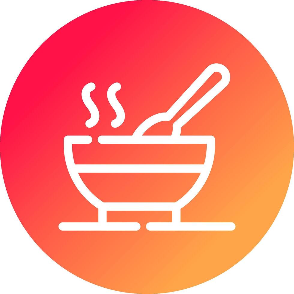 Hot Soup Creative Icon Design vector