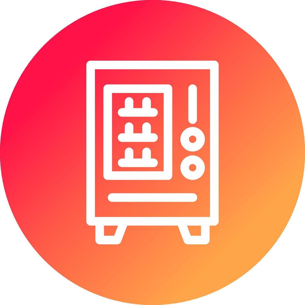 Vending Machine Creative Icon Design vector
