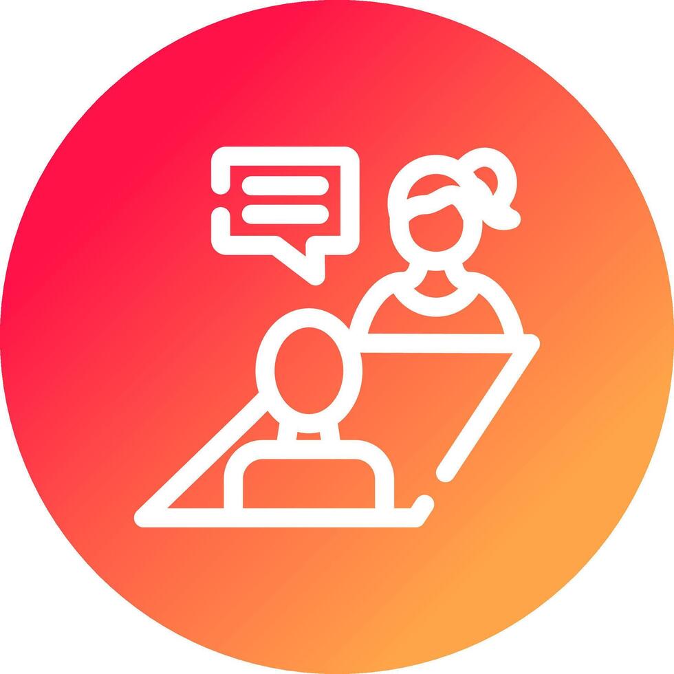 Job Interview Creative Icon Design vector