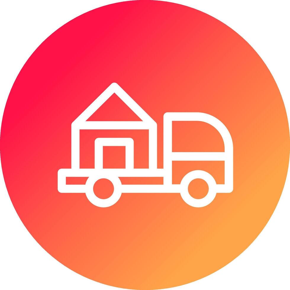 Moving Truck Creative Icon Design vector