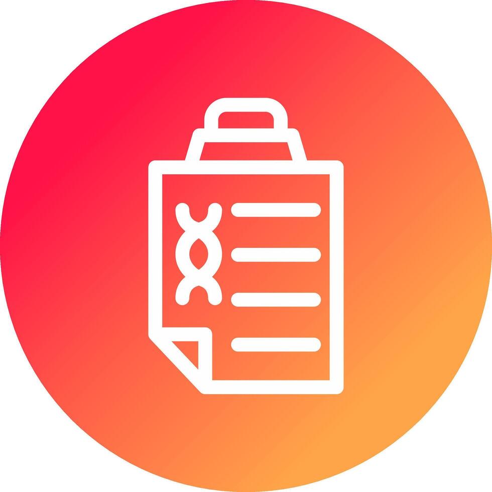 DNA Test Creative Icon Design vector