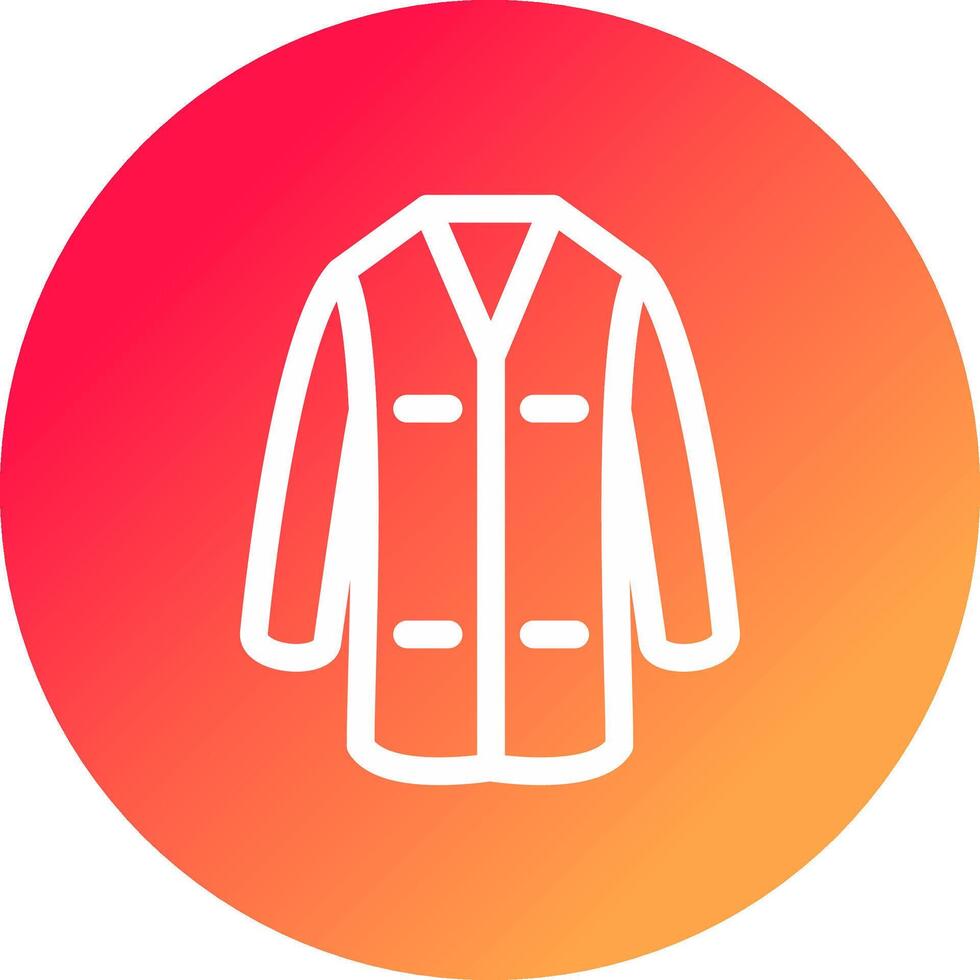 Lab Coat Creative Icon Design vector