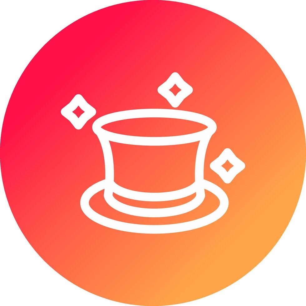 diseño de icono creativo de sombrero mágico vector