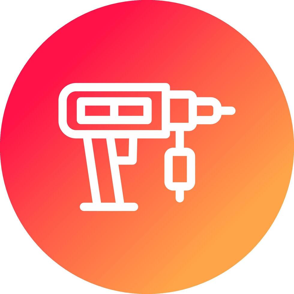 Drilling Machine Creative Icon Design vector