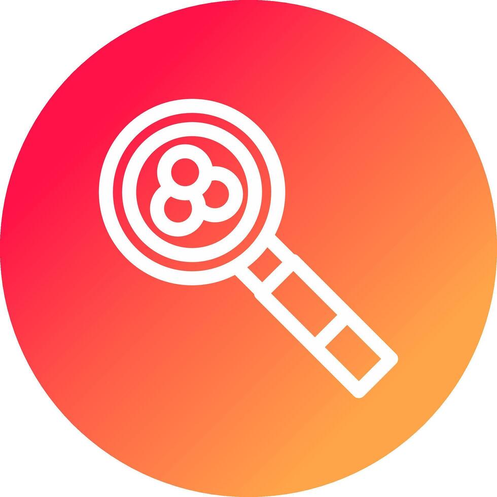 Magnifying Glass Creative Icon Design vector