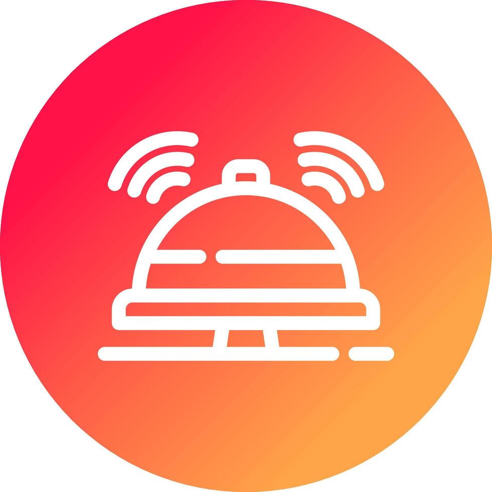 Reception Bell Creative Icon Design vector