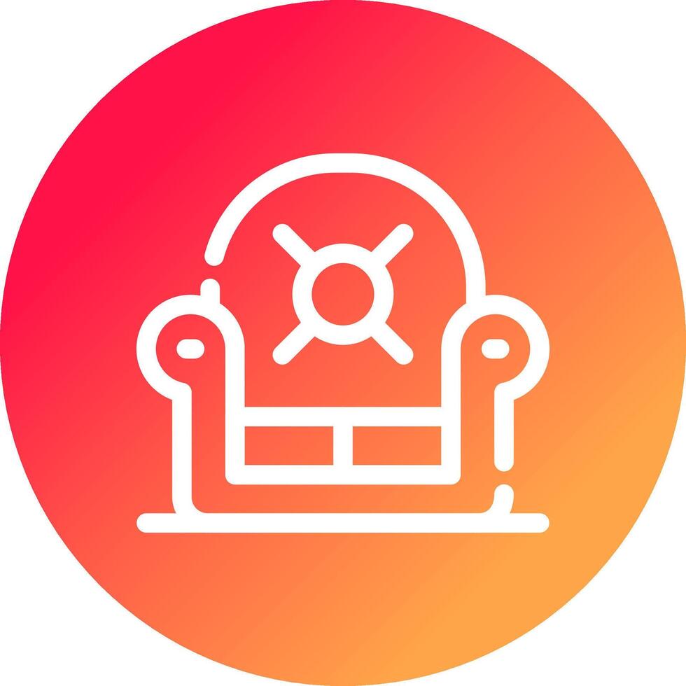 Armchair Creative Icon Design vector