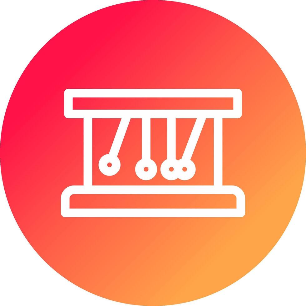 Newton Cradle Creative Icon Design vector