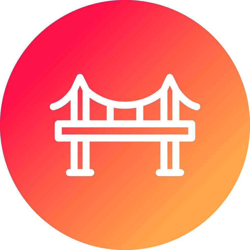 diseño de icono creativo de puente vector