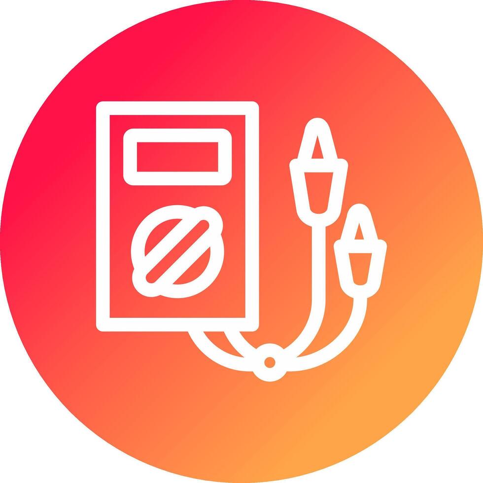 Electric Tester Creative Icon Design vector