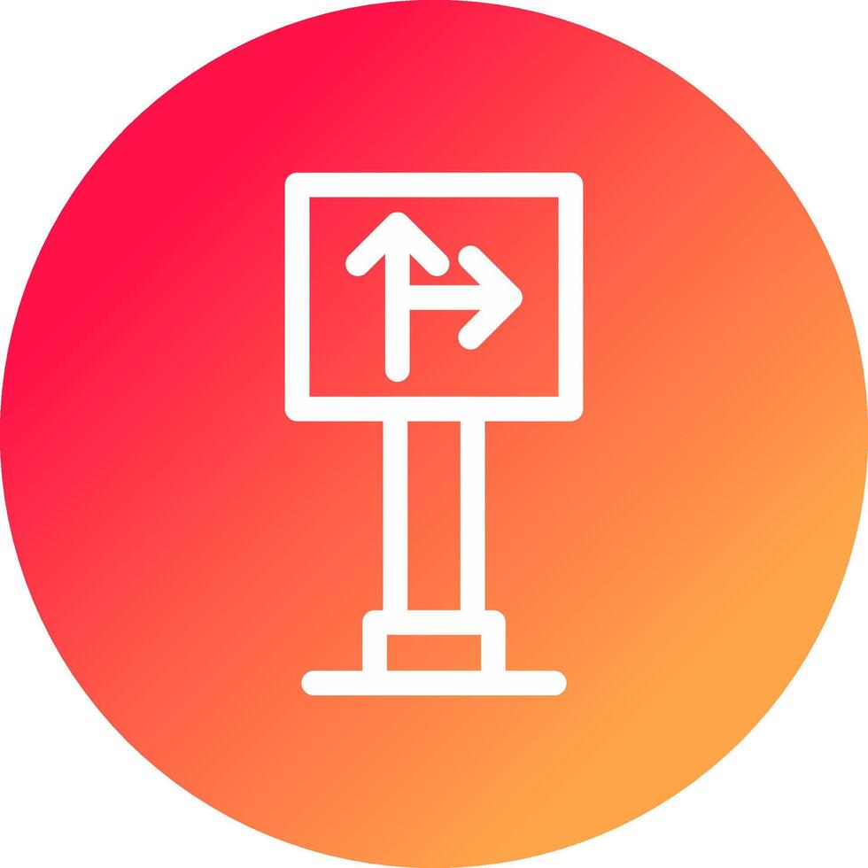 Traffic Sign Creative Icon Design vector