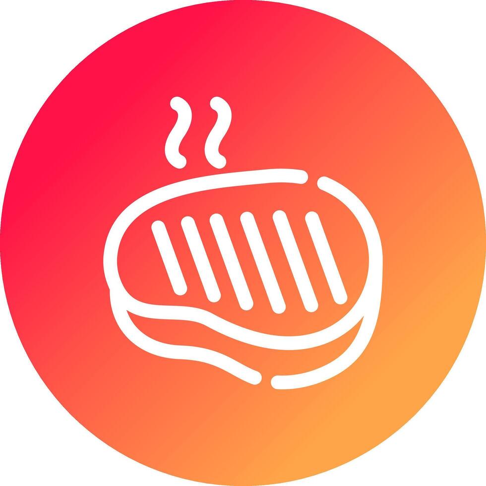 Steak Creative Icon Design vector