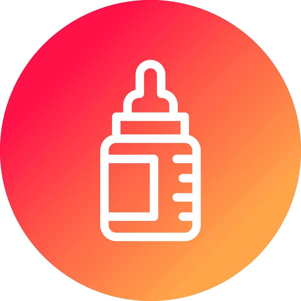 Feeding Bottle Creative Icon Design vector