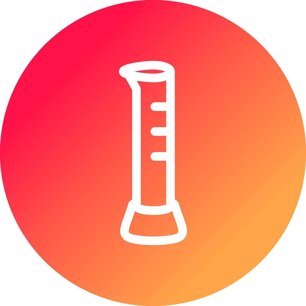 Graduated Cylinder Creative Icon Design vector