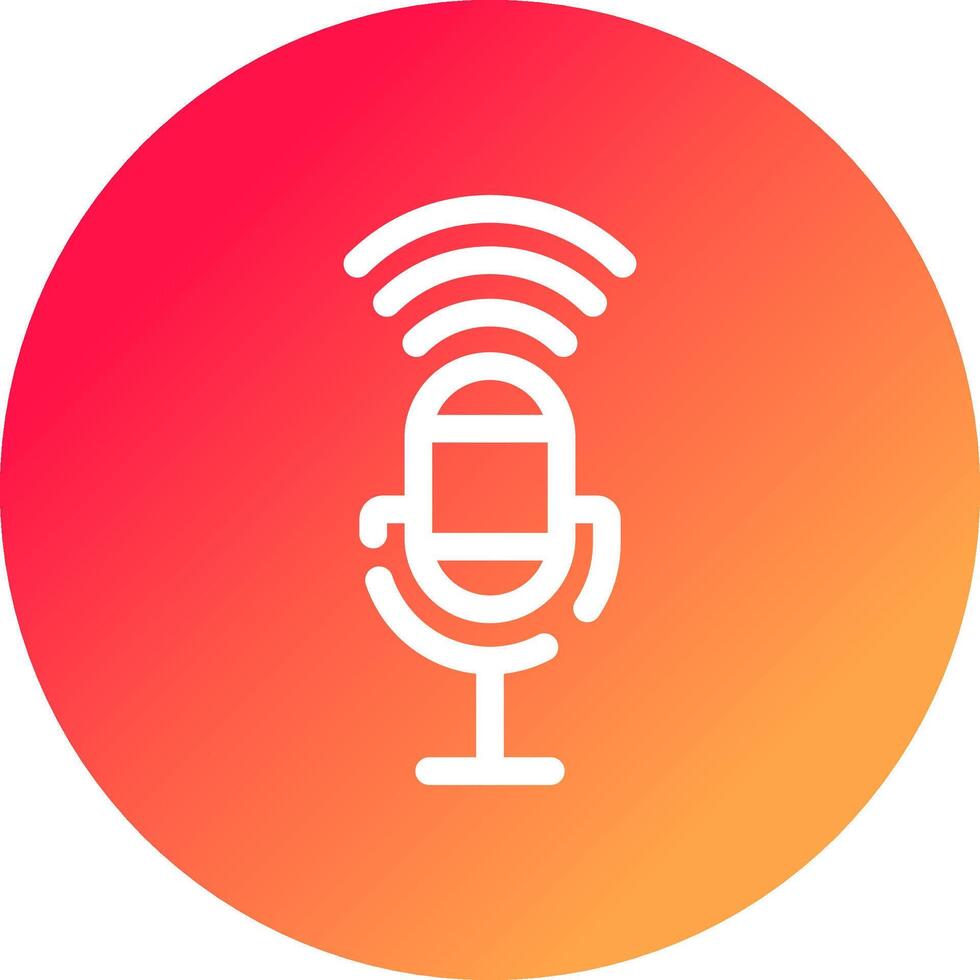 Voice Control Creative Icon Design vector