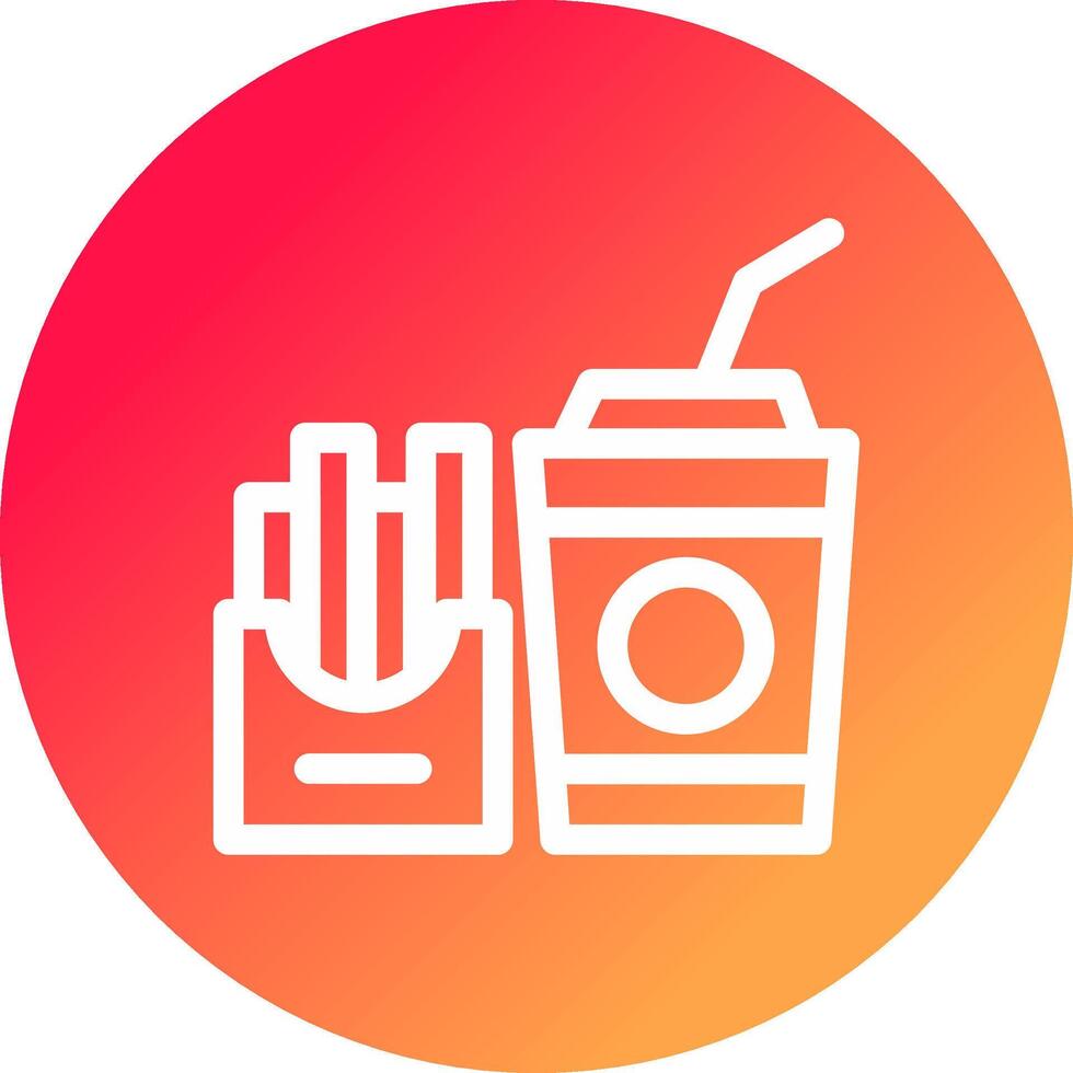 Fast Food Creative Icon Design vector