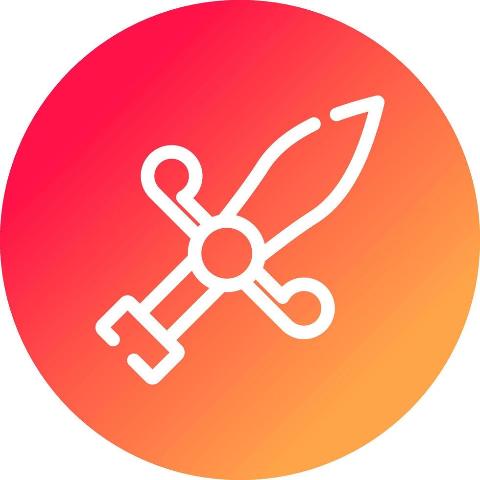 Dagger Creative Icon Design vector