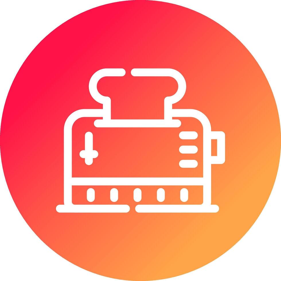 Toaster Creative Icon Design vector