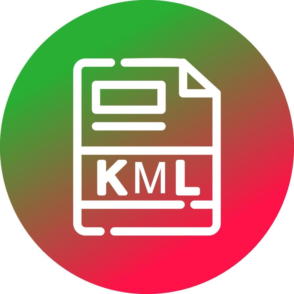 KML Creative Icon Design vector