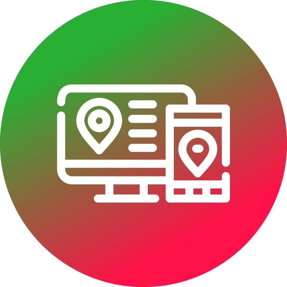 Multi Screen Marketing Creative Icon Design vector