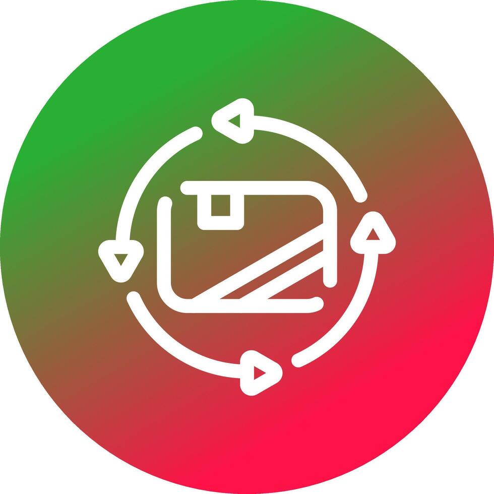 Product Life Cycle Creative Icon Design vector