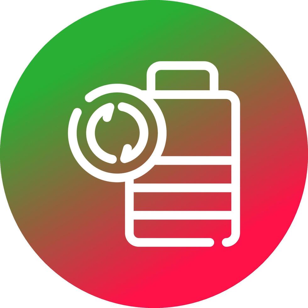 Battery Recyclings Creative Icon Design vector