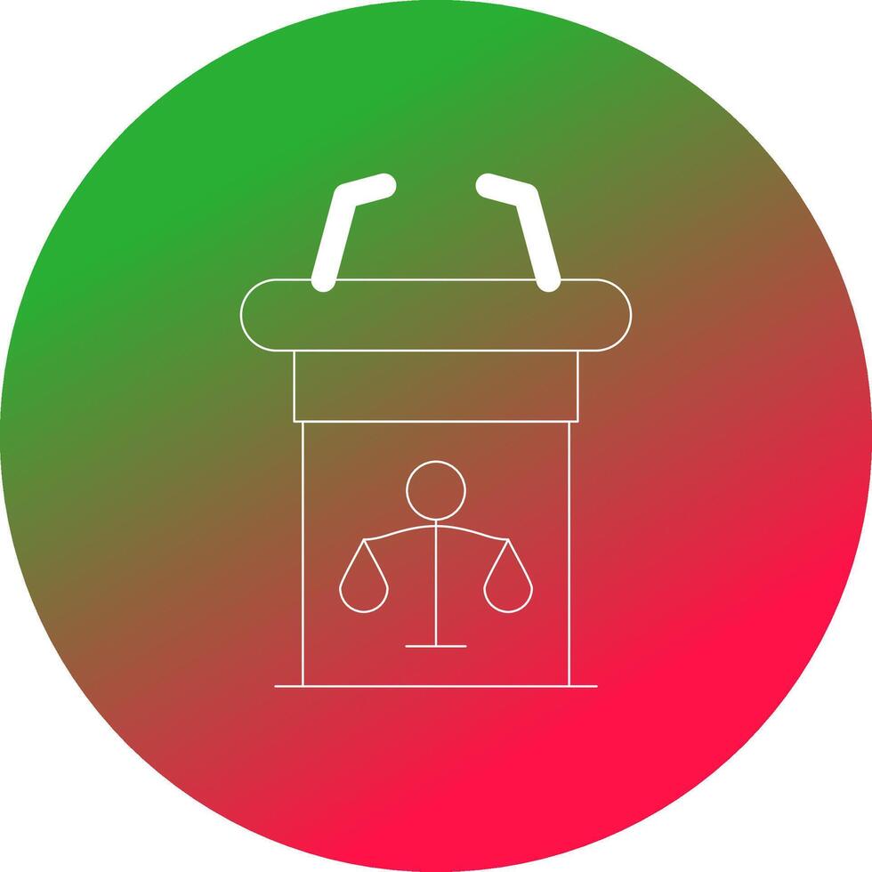 Tribune Creative Icon Design vector