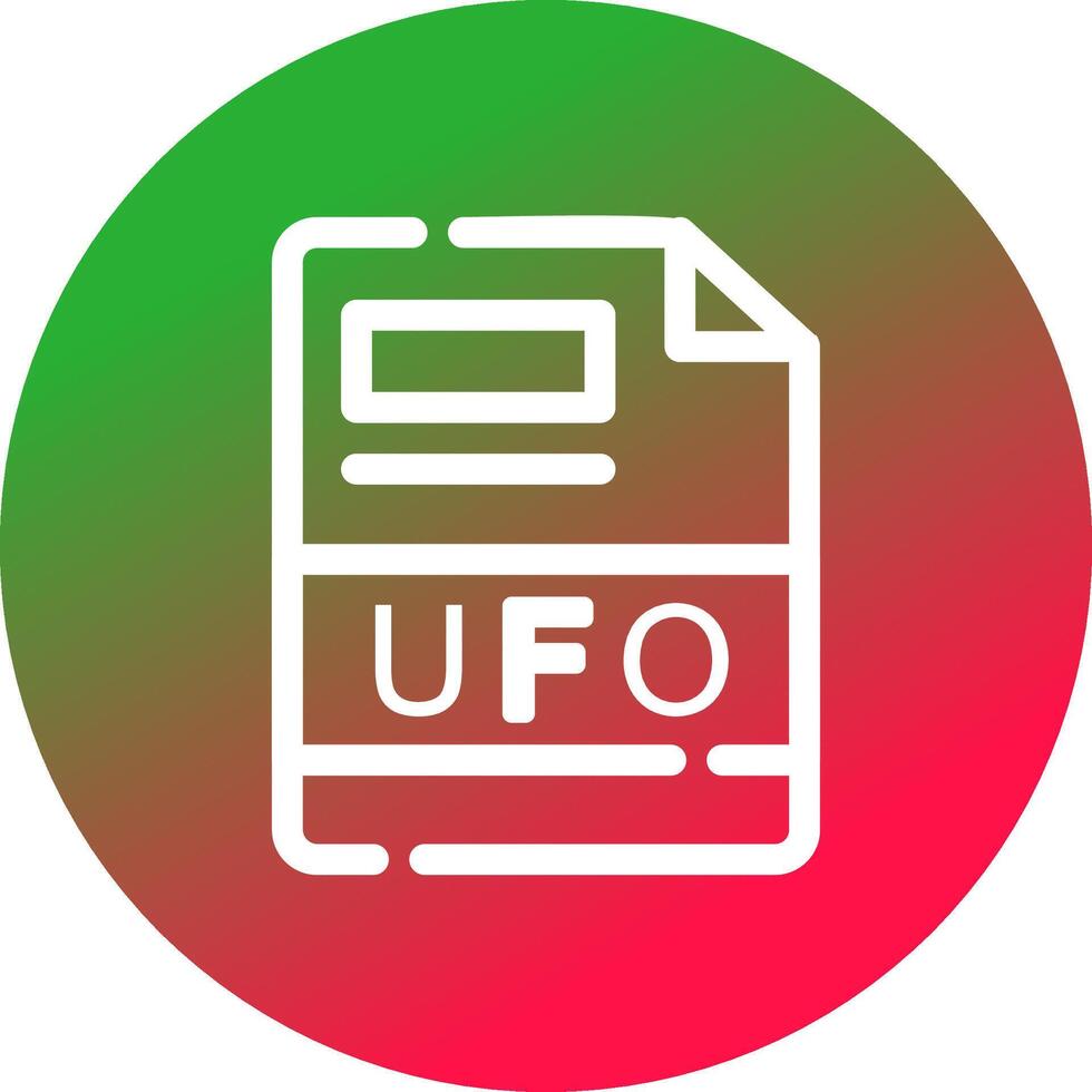 UFO Creative Icon Design vector