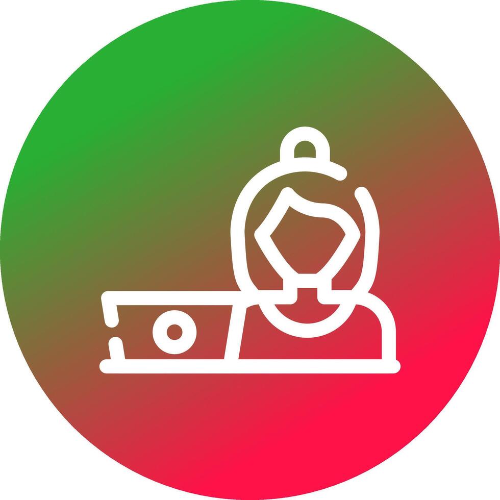 Hard At Work Creative Icon Design vector