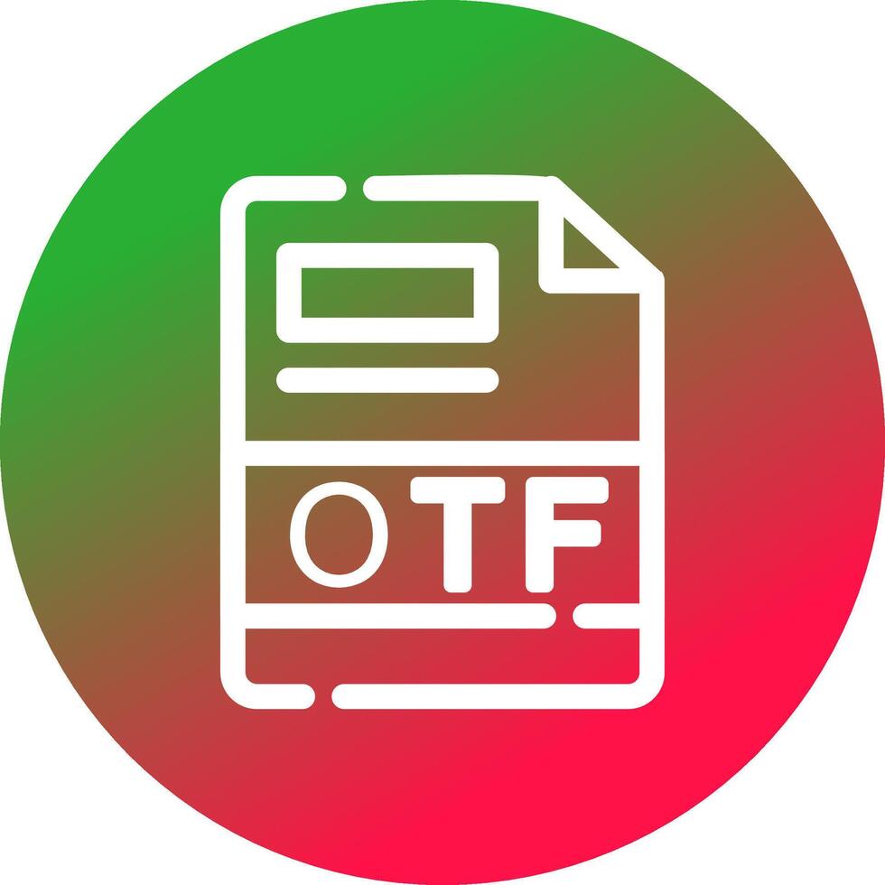 OTF Creative Icon Design vector