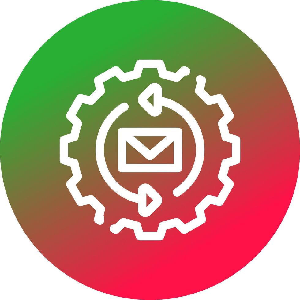 Marketing Automation Creative Icon Design vector